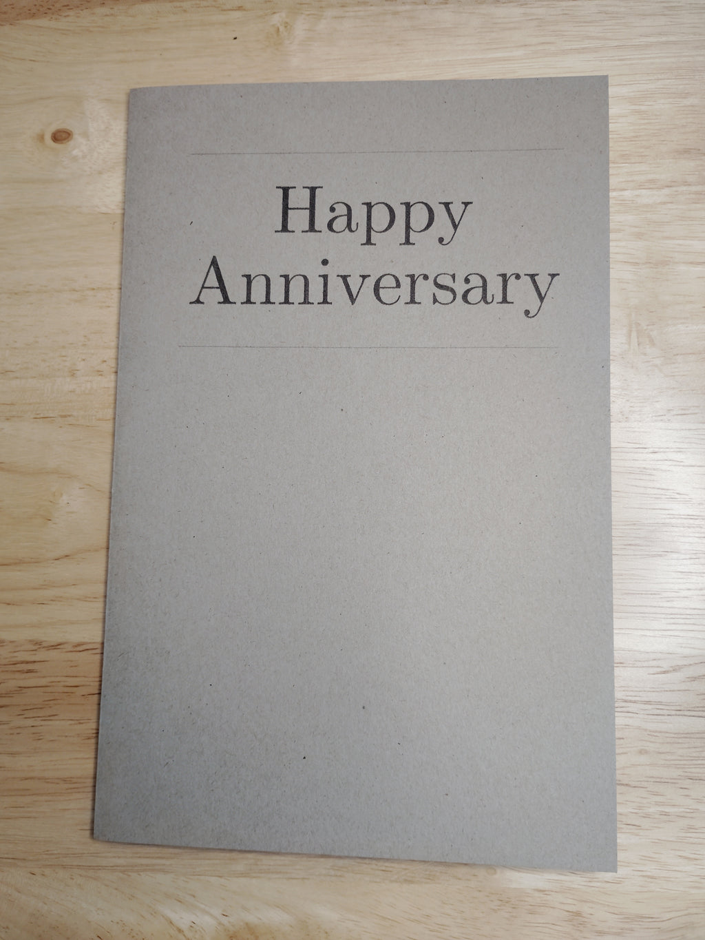 Brown Happy Anniversary Card